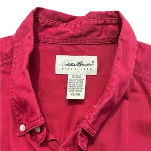 Eddie Bauer Men's size extra large Vibrant Red Casual short sleeve Shirt